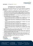 September 2017 Quarterly Report.