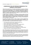 Comprehensive Drilling Program Commences at the Piedmont Lithium Project.