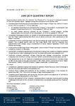 June 2019 Quarterly Report.